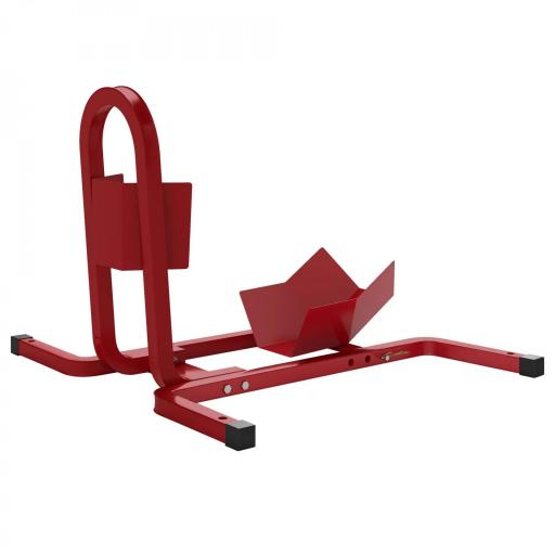Caballete de Moto Delantera Soporte para Rueda Delantera de Moto Ajustable en 3 Niveles 60x55x43 cm Rojo [8]