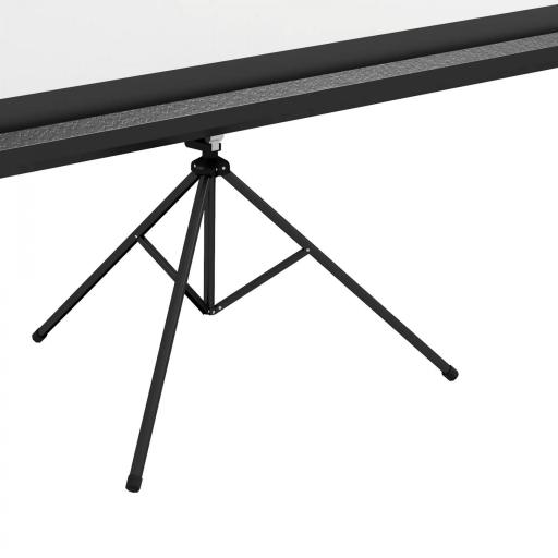 Pantalla de Proyección con Soporte Portátil 84 Pulgadas Formato 16:9 con Altura Ajustable 186x105 cm Negro [7]