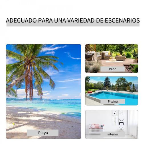  2 Tumbonas de Jardín 59x169x66 cm con Mesa de Centro 41x41x45 cm de Vidrio Reposabrazos para Patio Piscina Terraza Gris [3]