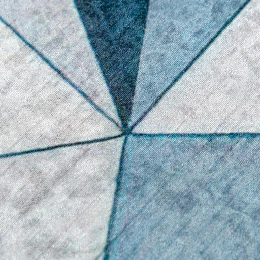 Alfombra de Salón Moderna de Terciopelo 230x160 cm Alfombra Geométrica con Base Antideslizante Multicolor [7]