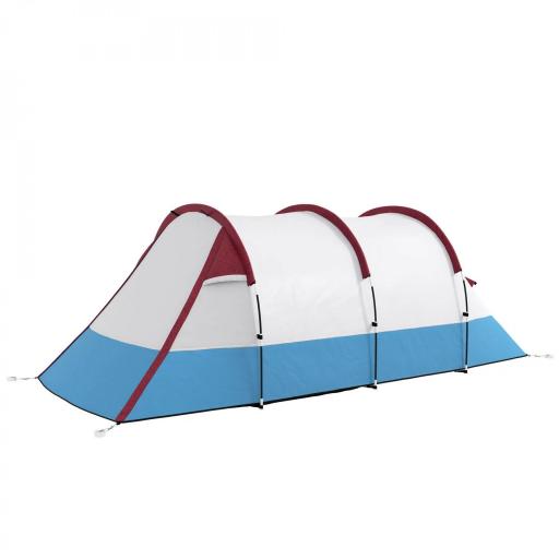 Tienda de Campaña para 3 Personas con 2 Habitaciones y Bolsa de Transporte Impermeable 420x200x150 cm Multicolor [9]