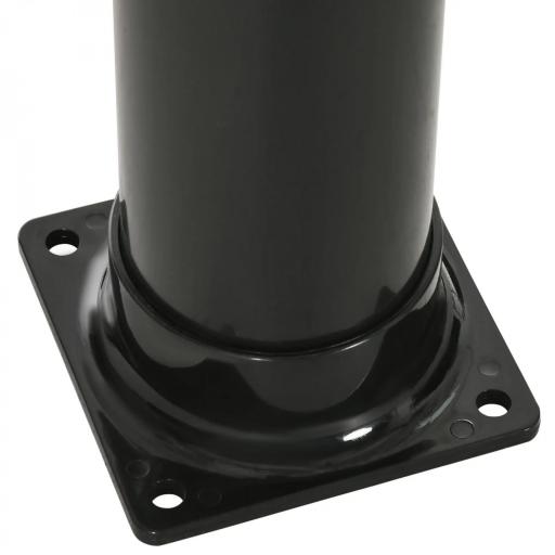 Ducha Solar de Jardín 20L con Cabezal de Ducha Redondo Grifo Agua Caliente Máx. 60℃ para Piscina 15,5x15,5x222 cm Negro [7]