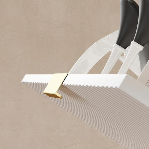 Zapatero Estrecho con 3 Puertas Acanaladas con Estantes Ajustables para 18 Pares de Zapatos 60x24x128 cm Blanco [7]