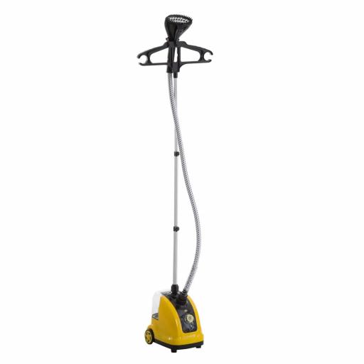 Plancha de Vapor con Depósito de 1,4 L y Temperatura Ajustable a 11 Niveles tipo Centro de Planchado Vertical 1800W 26x21,5x146 cm Amarillo [8]