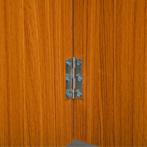 Mesa de Comedor Plegable con Ruedas Mesa Auxiliar Multifuncional con 2 Alas Abatibles 120x80x73 cm Blanco y Teca [7]