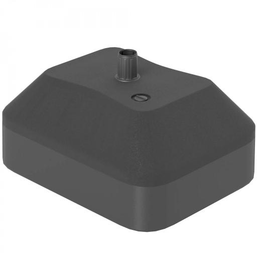Base Rellenable para Sombrilla de Jardín Resistente y Estable Compatible con Postes de 38 mm y Sombrillas de 2,5 m [8]