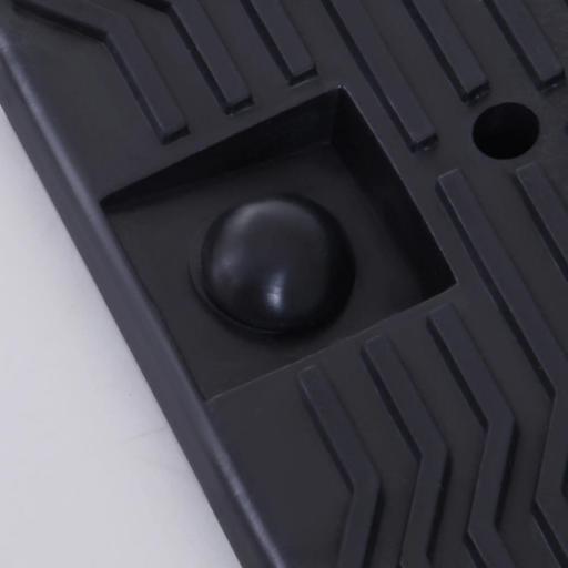 Juego de 2 Rampas Portátiles de Plástico Carga 3 Toneladas para Coches Estándares Furgonetas Pequeñas 91x30x21 cm Negro [7]