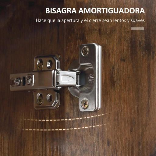 Armario con Espejo de Baño con Luz LED Mueble de Baño Colgante con Interruptor Táctil 70x15x65cm Marrón Rústico [2]