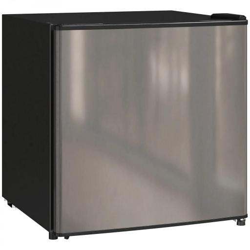 Mini Nevera Silenciosa 46 L Clase E Frigorífico Pequeño con Temperatura Regulable y Puerta Reversible 48x44x49 cm Plata [9]