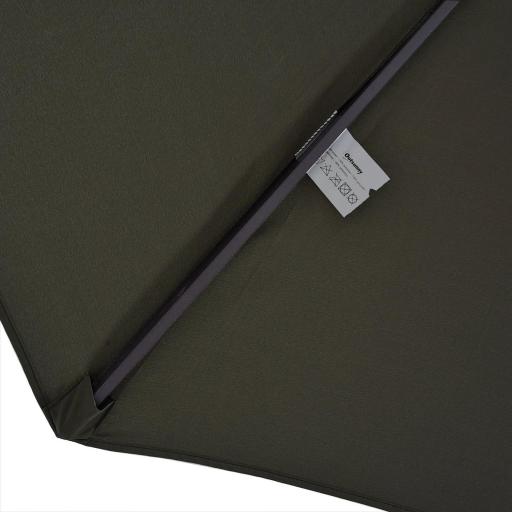 Sombrilla Doble para Jardín 460x270x240 cm Parasol Anti UV con Manivela para Exterior Patio Terraza Piscina Color Gris [6]