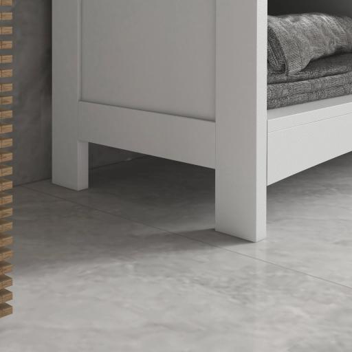 Mueble Bajo Lavabo de Pie con 2 Puertas y Estantes Ajustables Antivuelco Estilo Moderno 90x30x60 cm Blanco [4]