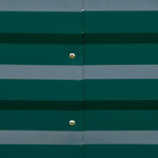 Jardinera Elevada de Acero Galvanizado Rectangular para Exteriores con Fondo Abierto 241x90,5x30 cm Verde [4]