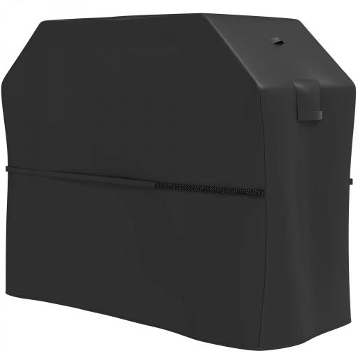 Funda para Barbacoa Exterior Impermeable de Tela Oxford 600D con Ventilación y Cierres de Velcro Negro 147x61x122 cm [8]