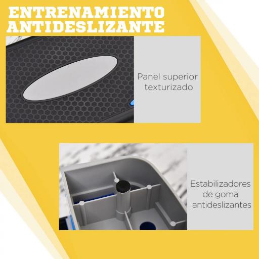 Step de Aeróbic, Step para Fitness Antideslizante con Altura Regulable 3 Niveles de 10/15/20 cm, Tabla Plataforma Stepper para Ejercicio en Casa Gimnasia, Carga 150 kg 80x31x20 cm, Azul [2]