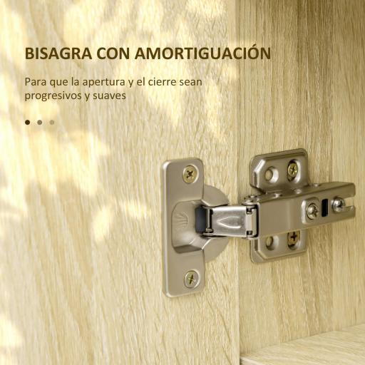 Armario de Baño de Pared con Espejo Estantes Ajustables y Toallero Diseño Compacto para Lavabo o WC 60x15x70 cm Roble [2]