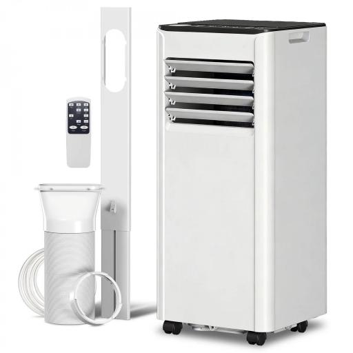  Aire Acondicionado Portátil 7000 BTU 4 en 1 Enfriamiento Deshumidificador Ventilador Temporizador para 26 m² Blanco [8]