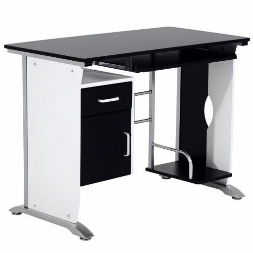 Mesa de Ordenador PC Despacho Escritorio 100x52x75cm Oficina Mobiliario Madera [9]