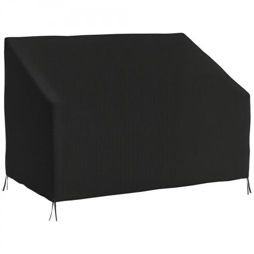 Funda para Banco de Jardín de 2 Plazas Tela Oxford 600D con Recubrimiento Impermeable para Patio Terraza 140x84x56/94 cm [9]