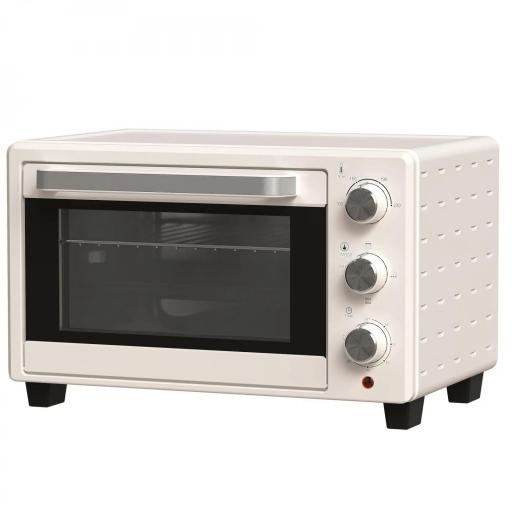 Horno Sobremesa de 21L 1400W Mini Horno Eléctrico Temporizador hasta 60min y Temperatura Regulable hasta 230℃ Crema [8]