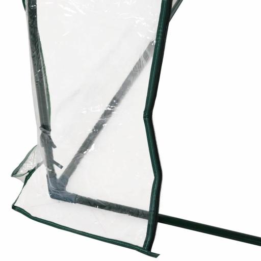 Invernadero de Exterior 200x100x80 cm Invernadero de Jardín Tipo Túnel con Marco de Acero y Cubierta de PVC Invernadero Pequeño para Cultivo de Plantas Tomates Transparente [8]