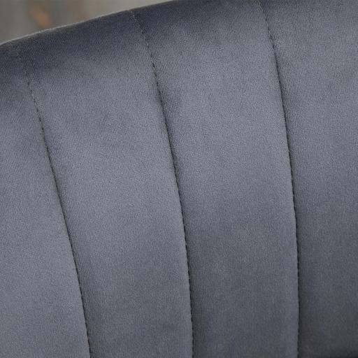 Juego de 2 Taburetes de Cocina Taburetes Altos con Altura Ajustable Asiento Giratorio 43x45x81-101 cm Gris [6]