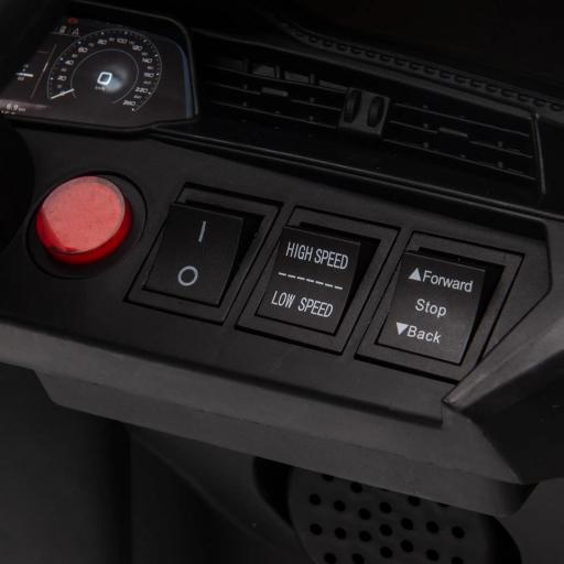 Coche de Batería para Niños 12V Audi E-tron con Mando a Distancia Faros Bocina Música Velocidad 3-5 km/h Blanco [5]