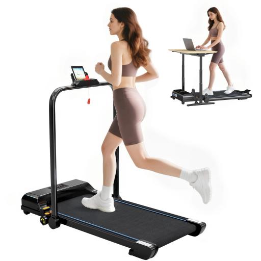 Cinta de Correr Cinta de Andar Plegable 2,5 HP con Pantalla LED Velocidad Ajustable Max. 10 km/h Control Remoto Negro [9]