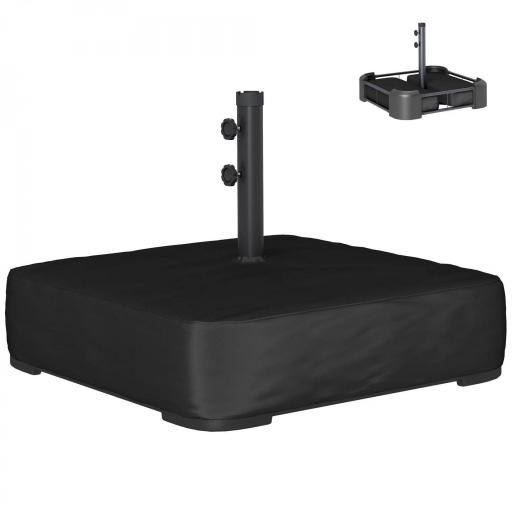 Base para Sombrilla con Funda Bolsas de Arena Pie para Sombrilla Postes Ø48 mm Rellenable Arena 80kg Arena Húmeda 90 kg [8]