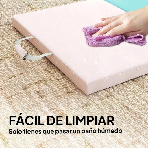 Colchoneta Gimnasia Plegable de 2 Pulgadas de Grosor con Asas de Transporte y Bolsa para Yoga Aeróbic Multicolor [2]