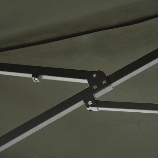 Sombrilla Doble para Jardín 460x270x240 cm Parasol Anti UV con Manivela para Exterior Patio Terraza Piscina Color Gris [7]