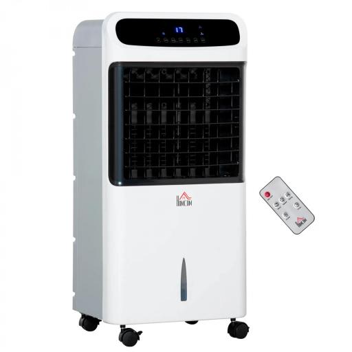 Climatizador 4 en 1 con Control Remoto 3 Modos 3 Velocidades Temporizador y Pantalla Táctil 38x35x81 cm Blanco [8]