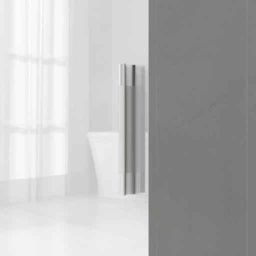 Columna de Baño de Pared con Estantes Ajustables y 2 Puertas Mueble de Baño Moderno 40x30x160 cm Blanco [4]