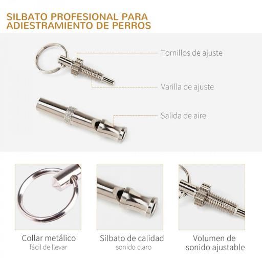 Set Agility para Entrenamiento de Perros con Slalom Obstáculos Ajustables Silbato y Bolsa de Transporte [6]
