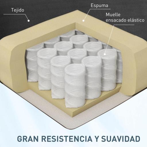 Sillón de Masaje Reclinable con Mando a Distancia 2 Zonas de Masaje y Tapizado en Tejido de Ante 78x83x101 cm Negro [4]