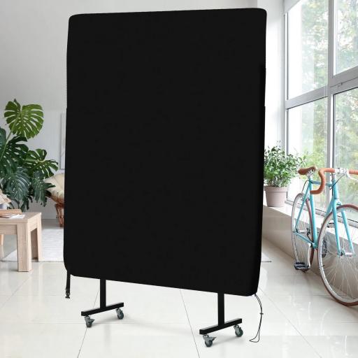 Funda para Mesa de Ping-Pong con Cremallera Anti-UV e Impermeable para Interior y Exterior 275x153x5 cm Negro