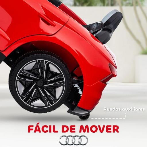 Coche Eléctrico para Niños de +3 Años AUDI RS e-tron GT Coche de Batería con Mando a Distancia 103x58x41 cm Rojo [3]
