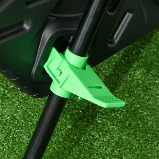 Compostador Giratorio 130L Contenedor Compostaje Doble Cámara Aberturas de Ventilación Patas de Acero 67x60x77 cm Negro [7]