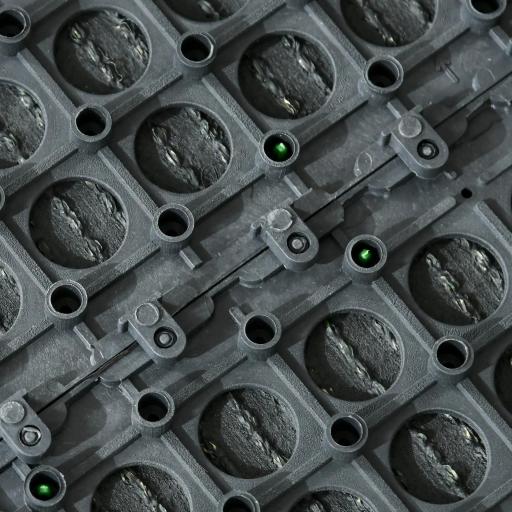 Césped Sintético de 10 Piezas Alfombra Césped Artificial 30x30 cm con Altura de Hierba 20 mm y Anti-UV Verde Oscuro [6]