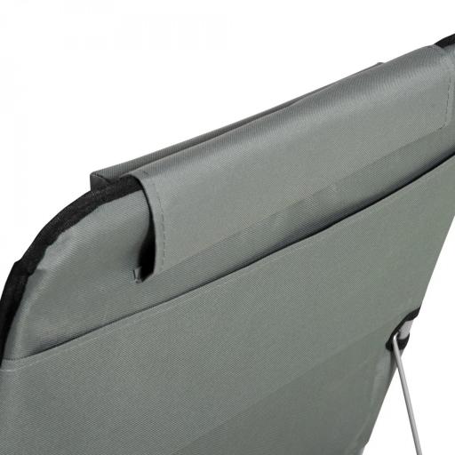 Set de 2 Esterillas de Playa Plegables 124x53x45 cm con Respaldo Ajustable y Reposacabezas Esteras de Playa Portátil de Tela Oxford Acero con Bolsa de Transporte para Balcón Jardín Gris [5]