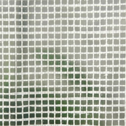 Invernadero de Exterior con Ventanas Estantes de 3 Niveles Puerta con Cremallera y Marco de Acero 200x100x215 cm Blanco [6]