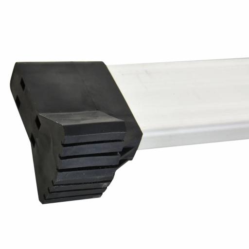 Escalera Aluminio Triangular de Tijera Plegable Portátil 2 Formas de Uso Pie Antideslizante Altura 160-249 cm Plata [6]