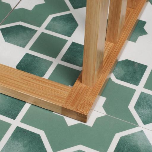 Toallero de Pie de Bambú con 3 Barras Toallero de 3 Niveles para Baño Lavadero 48x25,8x94 cm Natural [6]