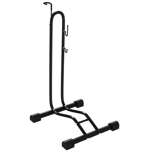 Aparcamiento para Bicicletas Vertical y Horizontal con Ganchos Ajustables para Bicicletas de 24-29 Pulgadas y 700 C Negro [9]