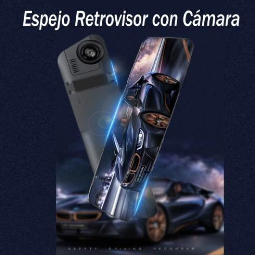 Espejo retrovisor para coche con cámara [0]