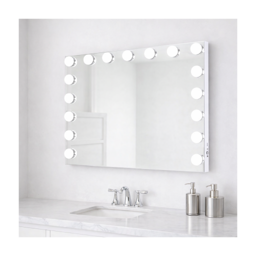 Espejo Maquillaje con Luz - 15 LED - 3 Modos de Luz  [2]