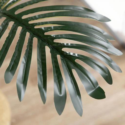 Palmera Areca Artificial 190cm Árbol Artificial con 30 Hojas Decoración de Interior y Exterior Ø19,5x190 cm Verde [2]