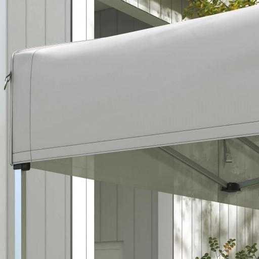 Techo de Repuesto para Carpa Plegable de Tela Oxford 3x3 m con Techo Puntiagudo Impermeable y Anti-UV Blanco [5]