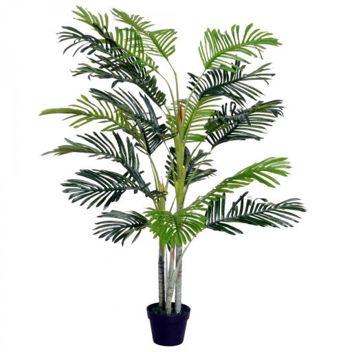 Planta Artificial Palmera 150 cm con Maceta y Musgo para Decoración Interior Salón Oficina Ø18x150 cm Verde [9]