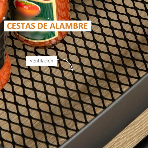 Carrito Auxiliar con Ruedas Carro de Almacenaje de 3 Niveles para Baño Cocina Dormitorio Oficina 46x34,5x76,5 cm Negro [4]