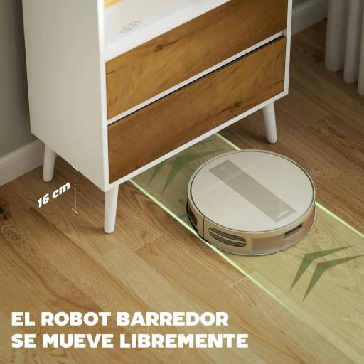 Estantería Bicolor con 4 Estantes Abiertos y 2 Cajones de Melamina con Patas de Pino 60x30x179cm Blanco y Madera Natural [5]